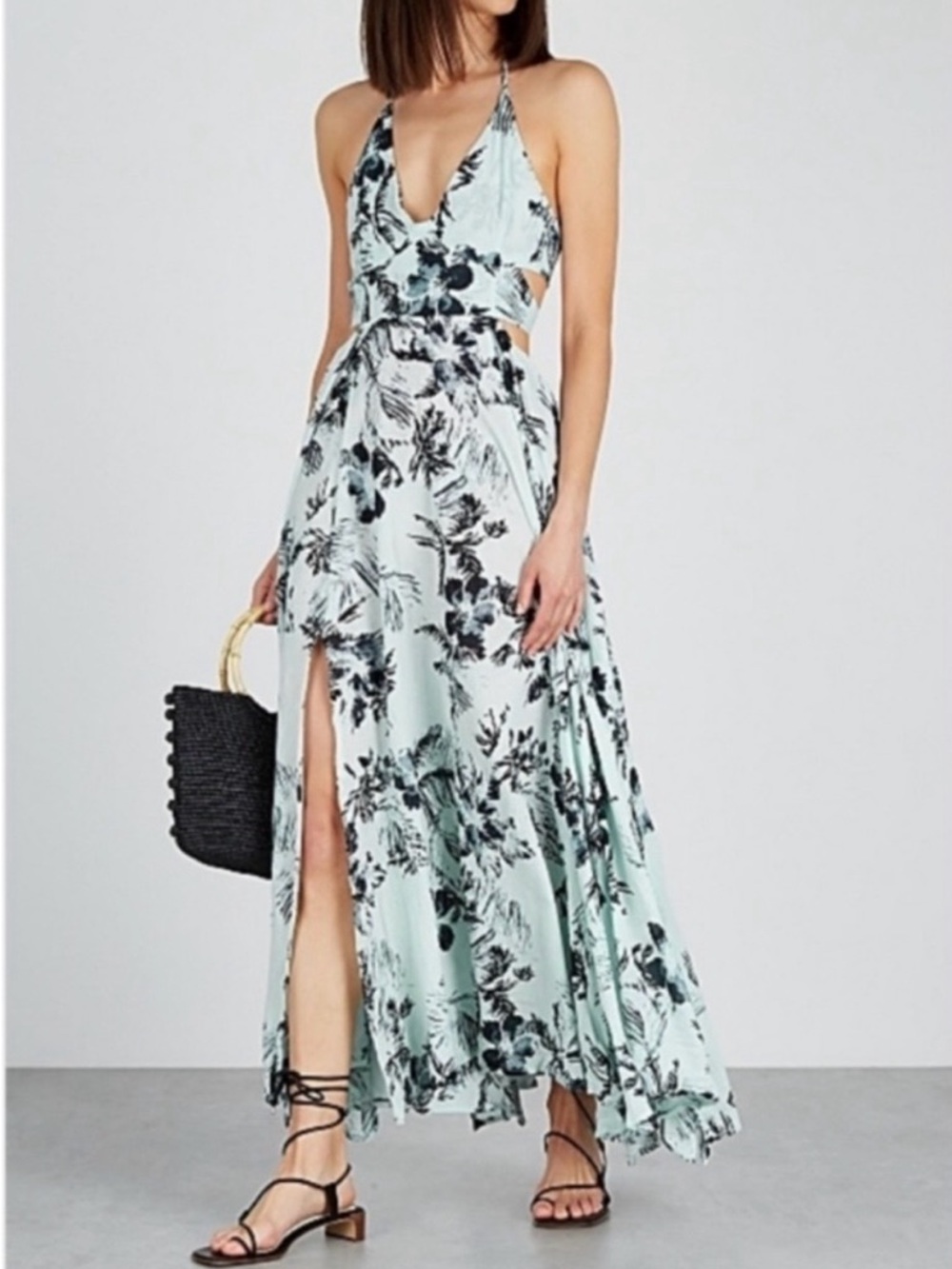 Free People Lillie Printed Floral Maxi Dress XS